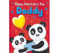 Piccadilly Greetings Biglietto di San Valentino per papà, panda, 20,3 x 15,2 cm
