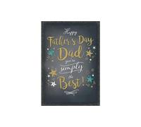 Piccadilly Greetings Biglietto per la festa del papà, con scritta Dad You're Simply The Best, 22,9 x 15,2 cm