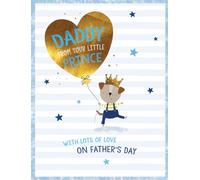 Piccadilly Greetings Biglietto per la festa del papà, papà dal tuo piccolo principe - 20,3 x 15,2 cm