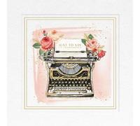 Piccadilly Greetings Just to Say - Macchina da scrivere vuota, 160 mm quadrati