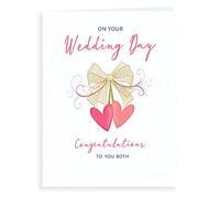 Piccadilly Greetings Koko Designs K70068 - Biglietto di auguri per il giorno del matrimonio, 20,3 x 15,2 cm, colore: Rosa