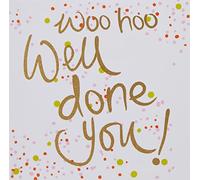 Piccadilly Greetings Koko Designs KL002 - Biglietto di congratulazioni con scritta "Woo Ho", 160 mm quadrati, colore: bianco