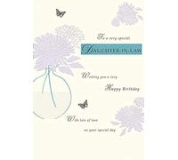 Piccadilly Greetings Moderno biglietto di compleanno per nuora - 23 x 15,2 cm