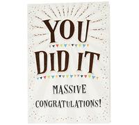 Piccadilly Greetings Piccadilly Greetings Modern You Did It Massive - Biglietto di congratulazioni, 17,8 x 12,7 cm, verde, grigio, beige, arancione, bianco