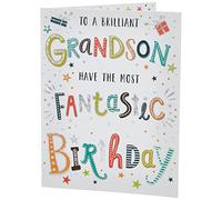 Piccadilly Greetings Regal Publishing - Biglietto di auguri di compleanno per nipote, 20,3 x 15,2 cm