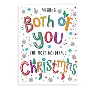 Piccadilly Greetings Regal Publishing - Biglietto di Natale moderno per entrambi, 20,3 x 15,2 cm