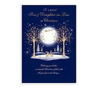 Piccadilly Greetings Regal Publishing C85583 - Biglietto di Natale per figlio e nuora, 23 x 15 cm