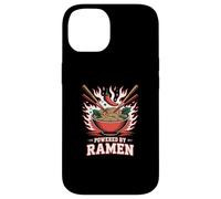 Piccante alimentato da Ramen Bowl Flames Anime Foodie Custodia per iPhone 14