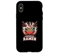 Piccante alimentato da Ramen Bowl Flames Anime Foodie Custodia per iPhone X/XS