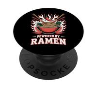 Piccante alimentato da Ramen Bowl Flames Anime Foodie PopSockets PopGrip Adesivo