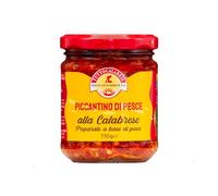 Piccantino di Pesce 190G con Peperoncino Calabrese e Olio Extra Vergine d’Oliva - Condimento Tradizionale per Pasta, Bruschette e Pesce - Gusto Autentico e Piccante - TuttoCalabria