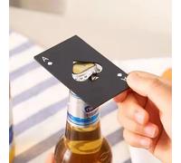 Picche in acciaio inossidabile Un apribottiglie per vinificatore Carte da gioco Apribottiglie Portabottiglie per carte di credito Apribottiglie per birra