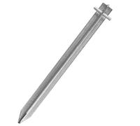 Picchetti a T, 1 pezzo, 30 cm, in metallo per pavimenti duri - picchetti extra forti in acciaio zincato - Chiodo stabile per tenda, gazebo, campeggio, ancoraggio a terra