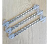 Picchetti da campeggio resistenti che si illuminano al buio, 20 pezzi, 7,8 pollici, picchetti per tende in acciaio zincato per terreni rocciosi, ancoraggi luminosi per la sicurezza notturna