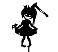 Picchetti da cortile di Halloween, picchetti di Halloween per cortile | Art Stake Yard Segni Halloween Stakes Garden Stakes,Accessori per foto di decorazione di cortile, segni metallici, picchetti da