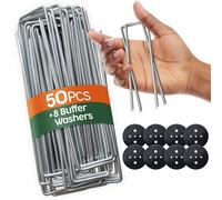 Picchetti da giardino 100 pezzi 16 rondelle