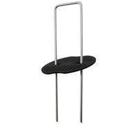 Picchetti da Giardino in Acciaio zincato Resistente con rondelle Confezione da 100 Punti Metallici a Forma di U per barriera Contro Le Erbacce ed Erba Artificiale (100 mm-300 m 100 Pezzi 100x40mmØ3mm