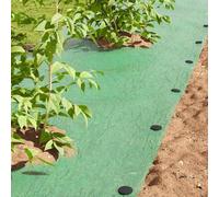 Picchetti da terra, 100 pezzi, set nero, Ø 3 x 11 cm, picchetti in plastica per giardino, tende, teloni