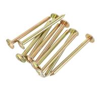 Picchetti di Misurazione 10 Pezzi in Metallo Zincato per Rilievi | Marcatore Oro, Design Portatile e Multifunzione, per Punti di Osservazione e Segnali di Misurazione