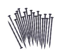 Picchetti Giardino 20 Pezzi Chiodi a Terra 8 Pollici 20cm Picchettis Ancoraggio Plastica Nero Spuntoni a Spirale Chiodi Tende per Barriera Fissare Teli Pacciamanti Teloni e Reti Tenda