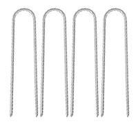 Picchetti Giardino, 4 Pezzi Picchetti Telo Pacciamatura, 30 cm Picchetti Ancoraggio, Riutilizzabile Picchetti per Telo Pacciamatura, picchetti prato sintetico Adatto per Campeggio Giardino Trampolino