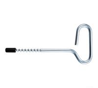 Picchetti in acciaio per ghiaccio da 17 cm, per ancoraggio a mano | Design con punta a spirale, installazione a torsione manuale, presa sicura nel ghiaccio, lunghezza 17 cm, ideale per tende