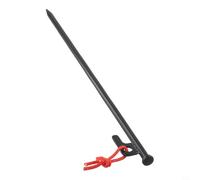 Picchetti in metallo con corda per uso esterno, chiodi da campeggio progettati per un supporto solido su tende dure o a terra e compatibili con tettoie (25 cm)