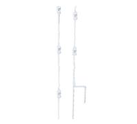 Picchetti in metallo Multi filo da 1 m bianco con 4 isolatori rimovibili Gallagh