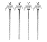 Picchetti Metallici Per Tenda Screw Nail Rotatable Tent Drilling Fixed Nails Camping Iron Anchors Strong Hold Design Portable Pegs
