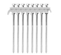 Picchetti Metallici Per Tenda Screw Nail Rotatable Tent Drilling Fixed Nails Camping Iron Anchors Strong Hold Design Portable Pegs