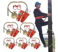 Picchetti per arrampicata su alberi: da 1 a 6 paia, robuste fibbie per piedi da esterno con cinghia di sicurezza, antiscivolo, artigli affilati per una presa sicura su pali di legno e attrezzature per