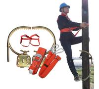 Picchetti per arrampicata su alberi: da 1 a 6 paia, robuste fibbie per piedi da esterno con cinghia di sicurezza, antiscivolo, artigli affilati per una presa sicura su pali di legno e attrezzature per