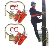 Picchetti per arrampicata su alberi: da 1 a 6 paia, robuste fibbie per piedi da esterno con cinghia di sicurezza, antiscivolo, artigli affilati per una presa sicura su pali di legno e attrezzature per