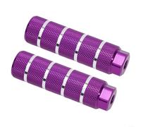 Picchetti per bicicletta in alluminio resistente con impugnatura zigrinata per installazione asse da 9 mm, adatti per bici da strada, montagna e bici da pista, finitura rossa (viola)