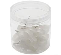 Picchetti per campeggio Spirale 3 Fori Anti-Sfilamento Picchetti | Visibilità notturna, acciaio , plastica per dura, struttura spirale, 3 fori multiuso(luminous)