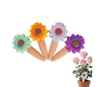 Picchetti per innaffiare le piante, girasole in terracotta, per interni ed esterni, per piante da esterno, per vasi da fiori in vaso, giardino, cortile, casa, vacanze, viaggi