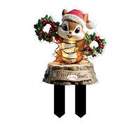 Picchetti per prato di Natale - Decorazioni per feste in cortile esterno, accessori per display per feste, pannelli ornamentali resistenti alle intemperie | accenti da giardino, figurina