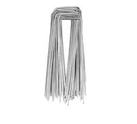 Picchetti Per Telo Pacciamatura Chiodi for terra a forma di U Cuscinetti for graffette da giardino Chiodo for tubi for recinzione piegato argento for trattenere la barriera dei prati(Peg 10pcs)
