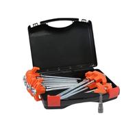 Picchetti per tenda - 10 pezzi da campeggio a vite, si illuminano al buio Heavy Duty picchetti | per esterni, patio, giardino, sentiero, prato, paesaggio, cortile, recinto, sabbia