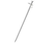Picchetti per tenda, 24 pezzi, 30 cm, 8 mm, acciaio zincato | Punta affilata, gancio e occhiello, due elementi di fissaggio, pavimenti duri, gazebo, tende da sole, schermi di privacy