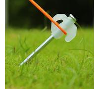 Picchetti per tenda con visibilità notturna, 20 pezzi, robusti picchetti in acciaio zincato da 7,8", ancoraggi a terra luminosi antiruggine per uso in campeggio all'aperto