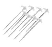 Picchetti per tenda da campeggio, picchetti da 25 cm, con filettatura, picchetti a vite, per campeggio, picchetti da tenda, resistenti alle tempeste, picchetti stabili, picchetti per pavimenti