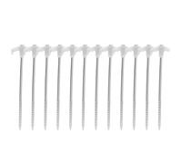 Picchetti per tenda da campeggio, picchetti da 25 cm, con filettatura, picchetti a vite, resistenti alle tempeste, picchetti per campeggio, esterni, robusti e resistenti (12 pezzi)