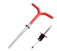 Picchetti per tenda da ghiaccio filettati picchetti per tenda per ghiaccio | coclea | coclee per pesca su, accessori da pesca invernali per il campeggio all'aperto