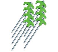 Picchetti per tenda girevoli con filettatura, picchetti a vite, per campeggio, picchetti da campeggio, picchetti da tenda, resistenti alle tempesta, picchetti stabili, picchetti per pavimento roccioso