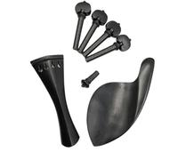 Picchetti per violino in legno di ebano Mentoniera Fine Pin Tuner Cordiera Set 4/4 Violino Viola Parti accessori per violino (Color : Model 1 (Viola))