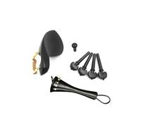 Picchetti per violino in legno di ebano Mentoniera Fine Pin Tuner Cordiera Set 4/4 Violino Viola Parti accessori per violino (Color : Model 2q (Violin))