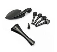 Picchetti per violino in legno di ebano Mentoniera Fine Pin Tuner Cordiera Set 4/4 Violino Viola Parti pezzi di ricambio per violino (Color : Model 2 (Violin))
