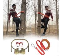 Picchetti regolabili in acciaio al carbonio, set portatile (1 paio) per raccogliere frutta e noci di cocco, punte da arrampicata per paletti in legno, 8 misure