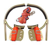 Picchetti regolabili per arrampicata e cinghia per piedi per elettricisti, cuscinetti in gomma antiscivolo, kit di manutenzione per pali ad alta quota (24-50 cm)